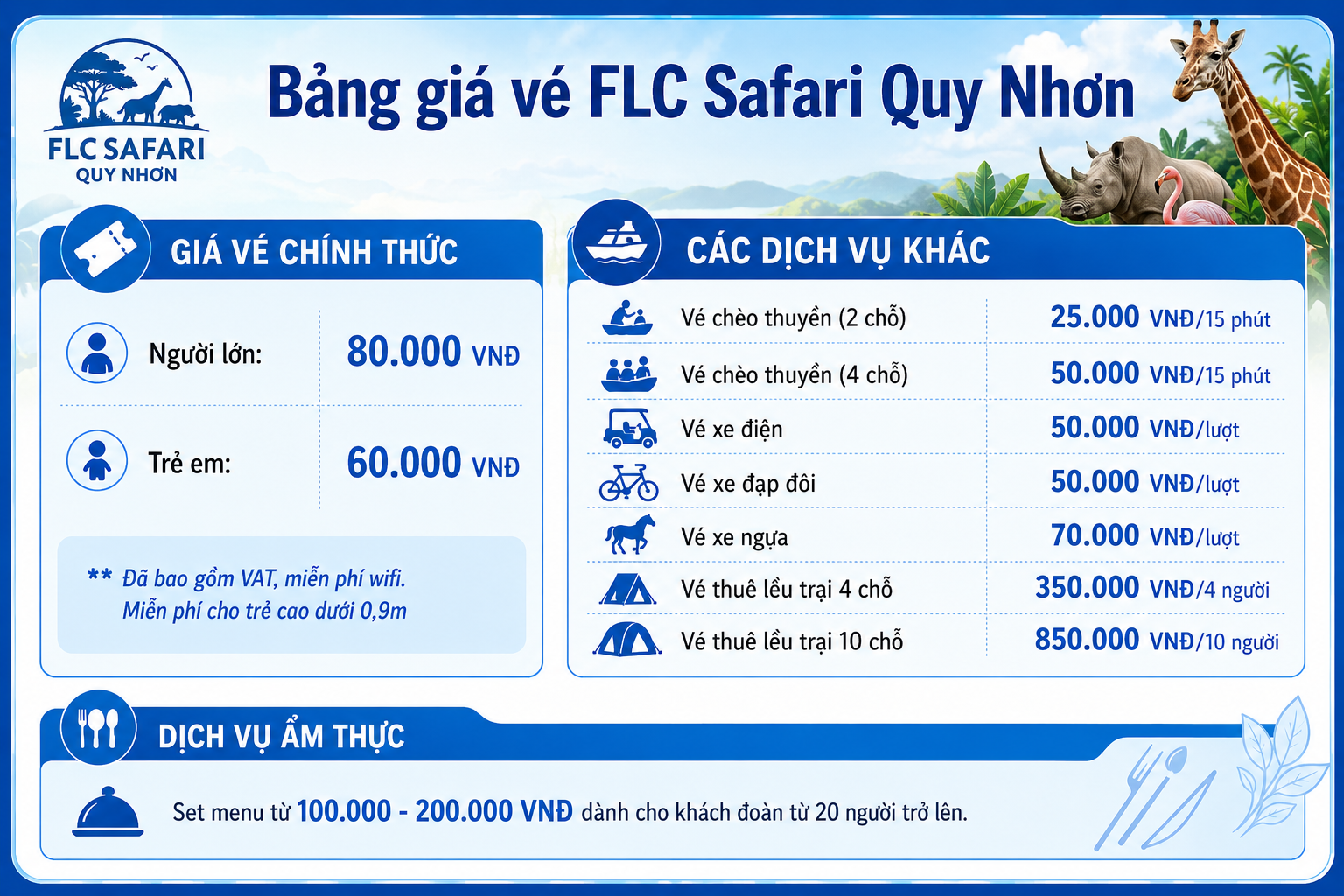 bang gia vuon thu flc safari quy nhon